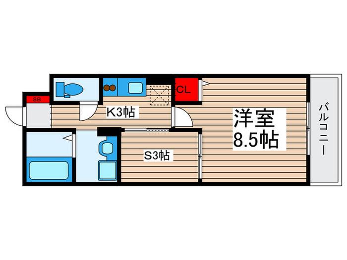 DISPLAY(1SK/1階)の間取り写真