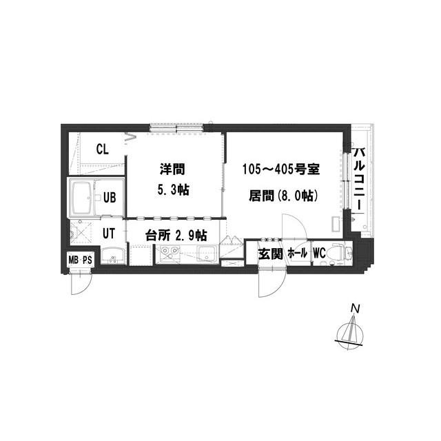 グランメールセンチュリーN21(1LDK/4階)の間取り写真