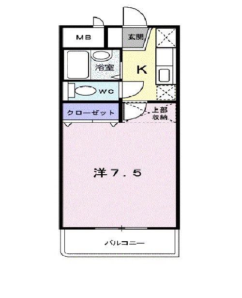 GRACEONE(1K/4階)の間取り写真