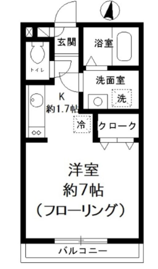 マ・メゾン中野(ワンルーム/2階)の間取り写真