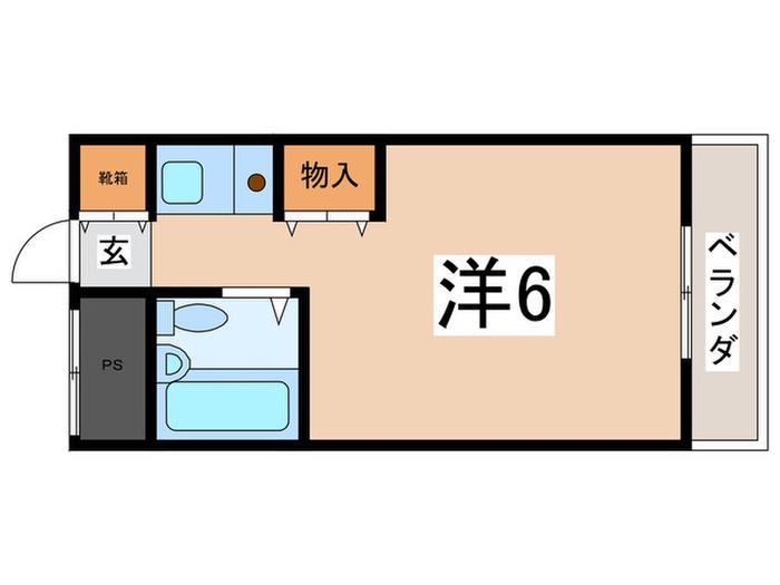 ネオコート天王寺(ワンルーム/6階)の間取り写真