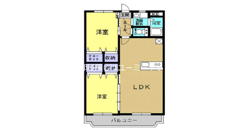 ラピュタ.S(2LDK/3階)の間取り写真