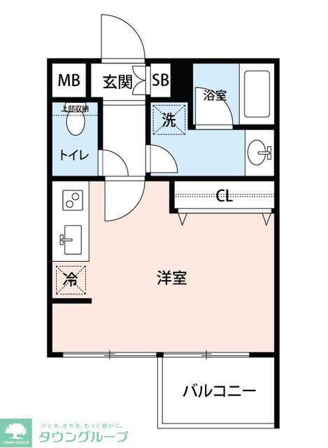 マイナビSTAYグレース四谷大京町(ワンルーム/4階)の間取り写真