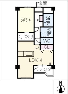 第2水野マンション(1SLDK/2階)の間取り写真