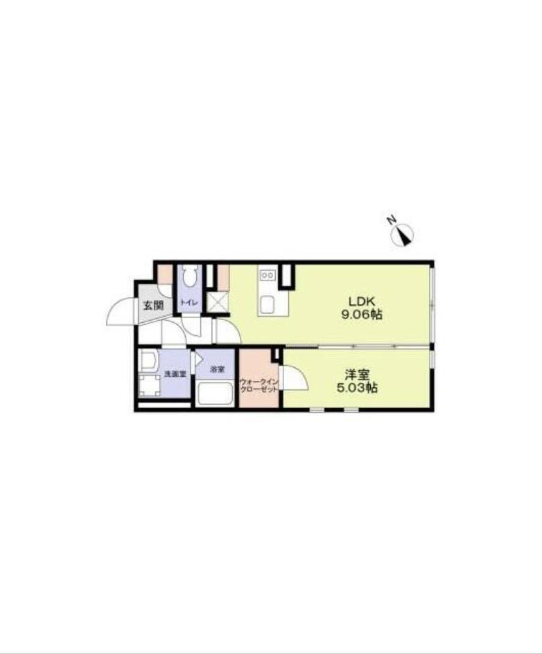 THE RESIDENCE ICHIGAYADAIMACHI(1LDK/3階)の間取り写真