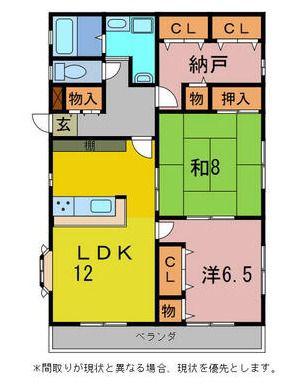 オミハイツ(2SLDK/2階)の間取り写真