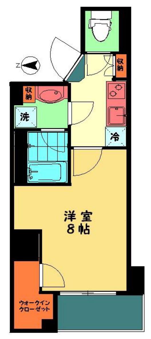 MALULANI南青山 マルラニ南青山(1K/3階)の間取り写真