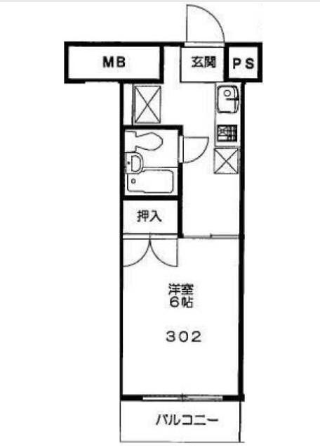 アーバンセレクト(1K/3階)の間取り写真