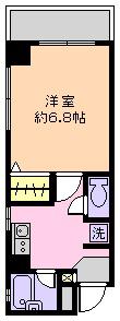 グレースコート(1K/3階)の間取り写真