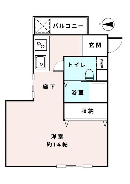 シルクハイツ徳丸(ワンルーム/3階)の間取り写真