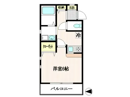 プレミール永山(1K/1階)の間取り写真