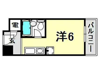 カサベラエステ三宮(ワンルーム/8階)の間取り写真