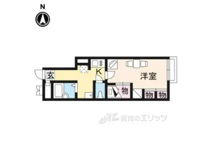 レオパレス悠(1K/1階)の間取り写真