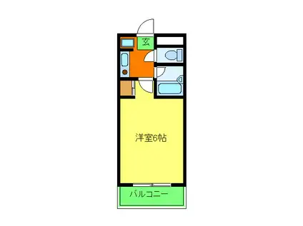 プレアール和泉府中(1K/2階)の間取り写真