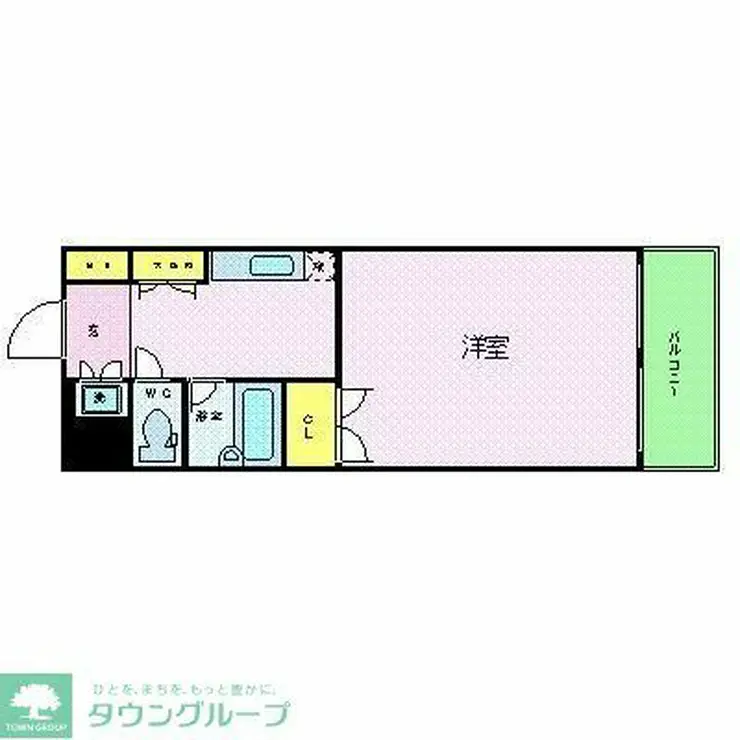 パレステュディオ新宿パークサイド 2階階 間取り