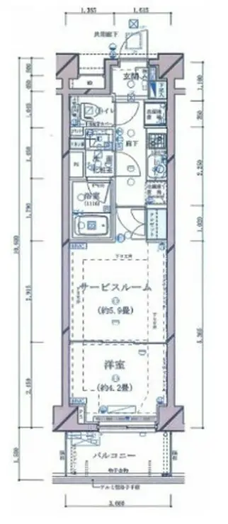 レグノ・スイート三軒茶屋 1階階 間取り