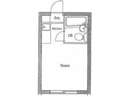 メゾン・ド・エルベット(ワンルーム/1階)の間取り写真