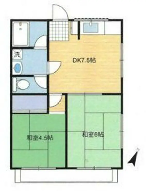 サンロードタナカ 2階階 間取り