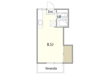 メゾンイチダネリマII(ワンルーム/2階)の間取り写真