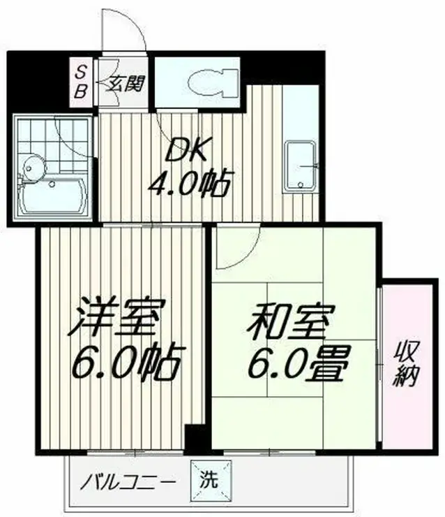 アーバンシティ二葉 4階階 間取り