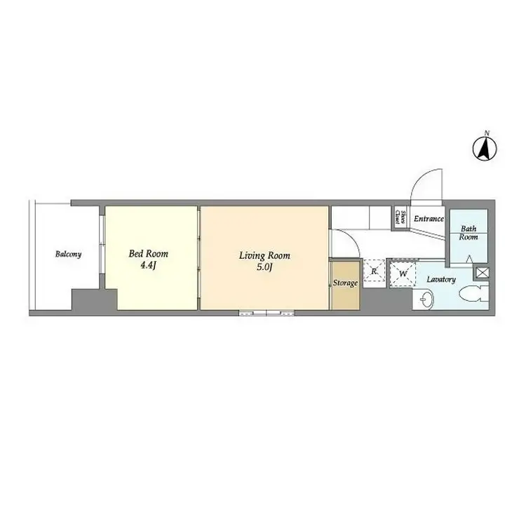 アクシーズタワー大門町 5階階 間取り
