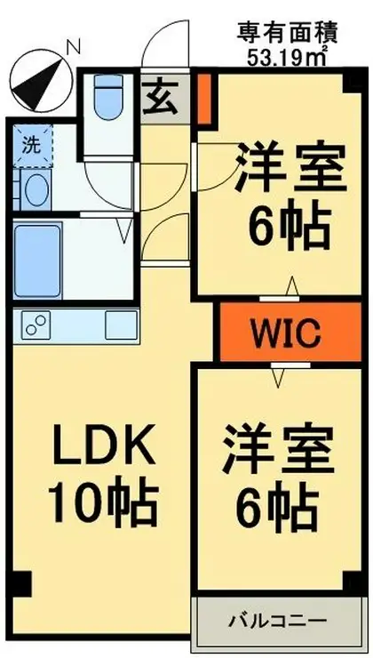 T2パレス 3階階 間取り