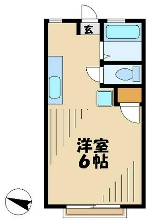 カーサ四季 1階階 間取り