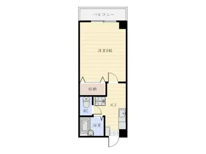 リバーロードマンション(1K/3階)の間取り写真