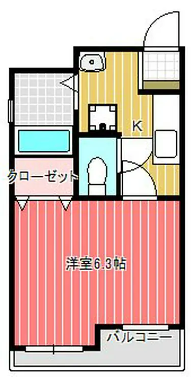 ボナール八雲 2階階 間取り