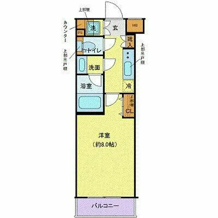 クレイシア目黒都立大学 2階階 間取り