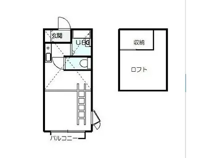 パークアヴェニュー(ワンルーム/1階)の間取り写真