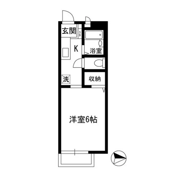 ひかりコーポ小日向 1階階 間取り