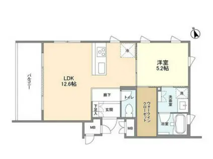 ガーデン原宿(ワンルーム/3階)の間取り写真