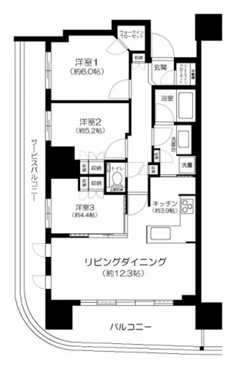ドレッセタワー南町田グランベリーパーク 10階階 間取り