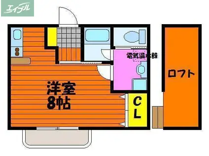 ルービン富町(ワンルーム/1階)の間取り写真