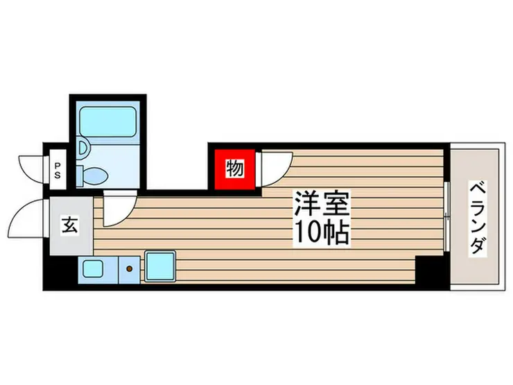 立川パレス527 2階階 間取り