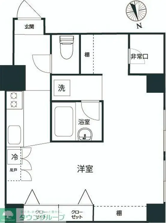 カテリーナ御苑 5階階 間取り