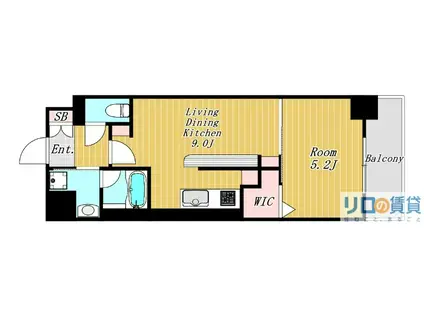 SGSA STAGE(1LDK/5階)の間取り写真