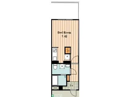 ヴェール中野富士見町(ワンルーム/1階)の間取り写真