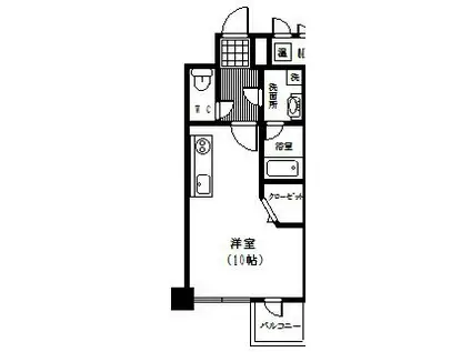 RUMA.橘通(ワンルーム/3階)の間取り写真