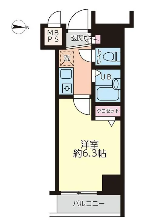 菱和パレス明大前壱番館 7階階 間取り