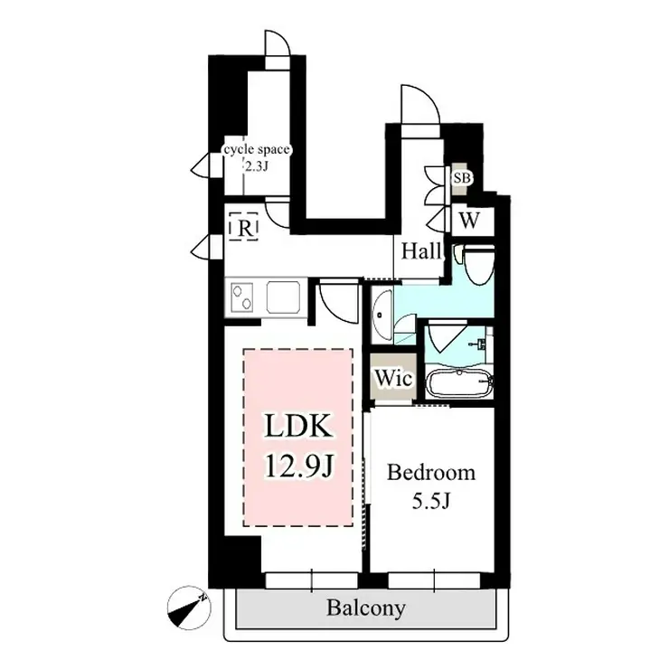 日本橋八重洲デュープレックスポーション 7階階 間取り