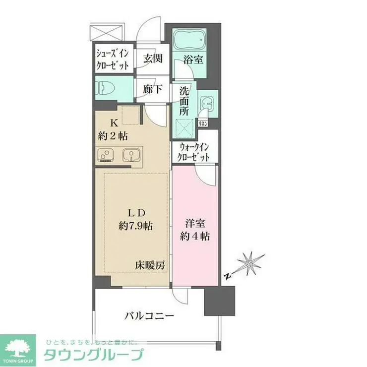 リビオタワー羽沢横浜国大 7階階 間取り