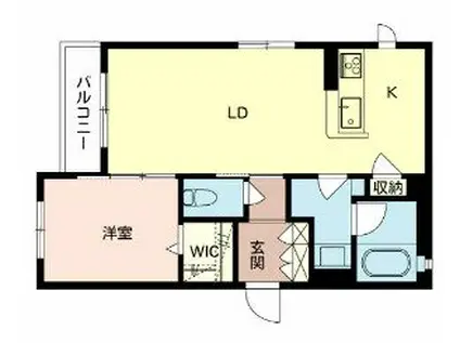 シャーメゾン八尾(1LDK/2階)の間取り写真