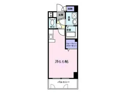 ダルウィニー(ワンルーム/1階)の間取り写真