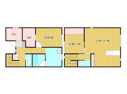 CHASSE COURT (2LDK/1階)の間取り写真