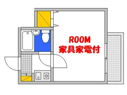 エイトバレー河原町(1K/9階)の間取り写真