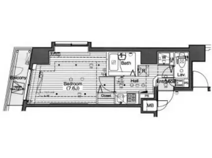 ガラ・ステーション四谷三丁目(1K/3階)の間取り写真
