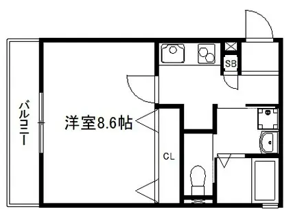 COCO MAISON(1K/1階)の間取り写真