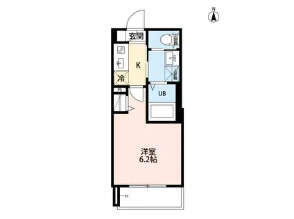 ROBOT HOME 千住大橋(1K/3階)の間取り写真